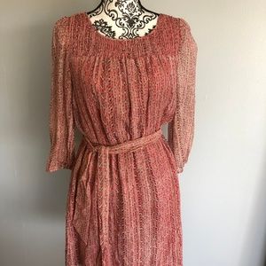 NWOT - Armani Exchange Silk Metallic Dress